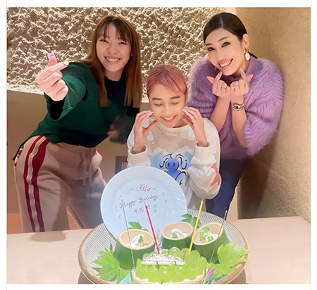 3人であらためてお祝いをしたもよう