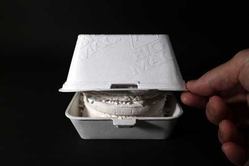 紙 ビッグマック ハンドメイド 作品 ペーパークラフト アート 彫刻