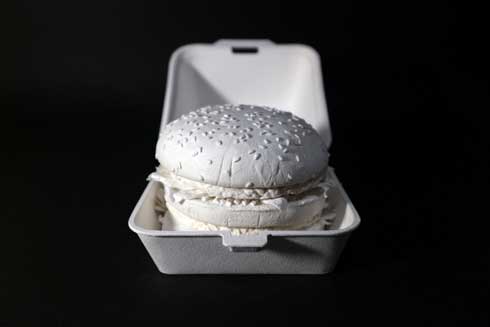 紙 ビッグマック ハンドメイド 作品 ペーパークラフト アート 彫刻