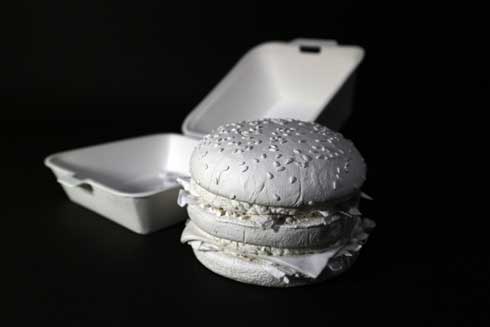 紙 ビッグマック ハンドメイド 作品 ペーパークラフト アート 彫刻