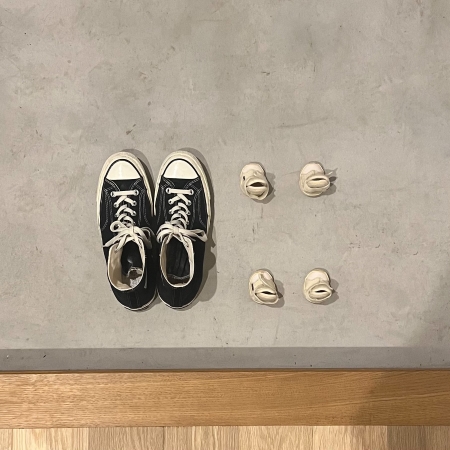 犬靴と飼い主の靴