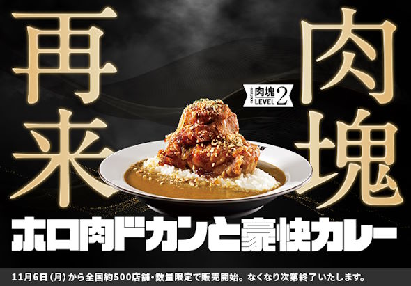 ココイチ肉塊カレー