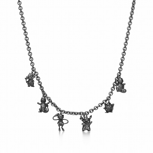 6匹が連なったネックレス（スターリングシルバー）