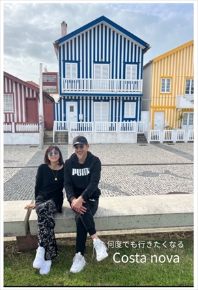 三浦知良、三浦りさ子のポルトガルでの夫婦ショット