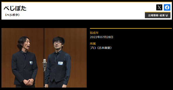 M-1グランプリ2023　べじぽた