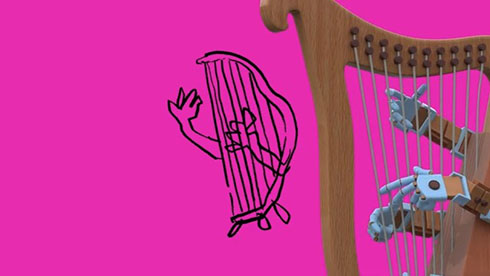 Honda Improbable Mobility・ハープのイラスト