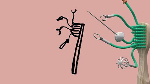 Honda Improbable Mobility・歯ブラシのイラスト