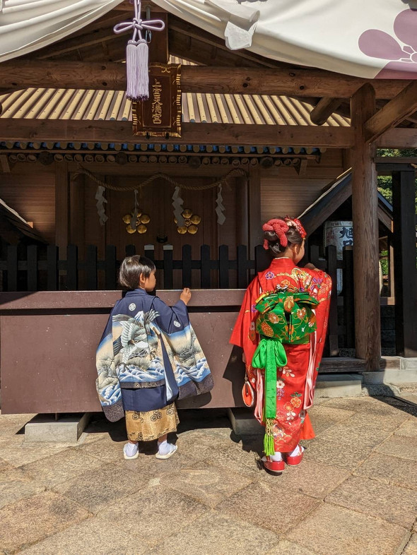 七五三に行った子ども