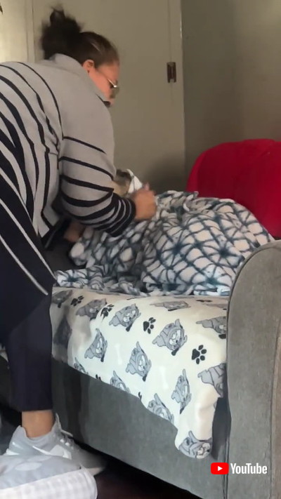 おばあちゃんと犬