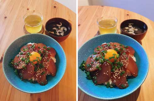 iPhone 写真 撮影 コツ 逆さ 食べ物 奥行き 比較