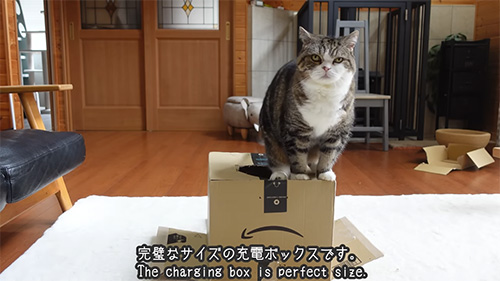 完璧なサイズの充電ボックス