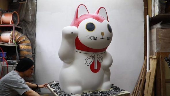 吉田朗さん 三井不動産 渋谷猫張り子