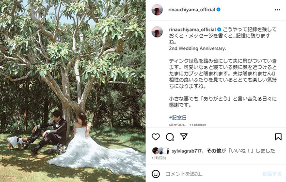 内山理名と吉田栄作と愛犬