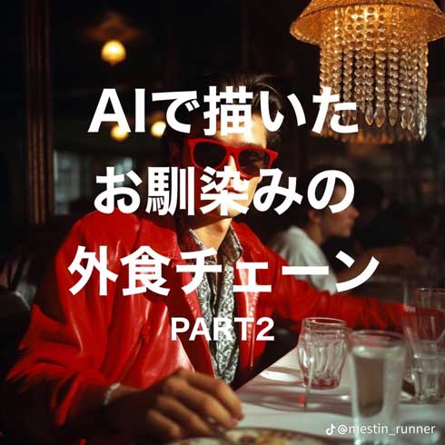 AI 描いた 飲食チェーン 名前 特徴 画像 生成