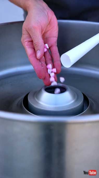 メントス 綿菓子 実験