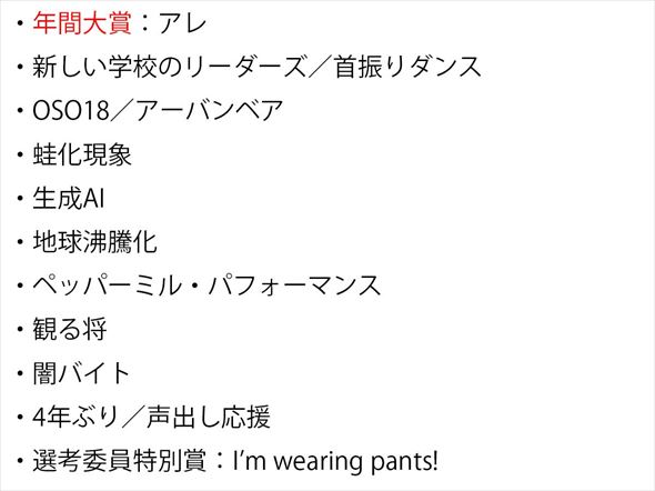 新語・流行語大賞