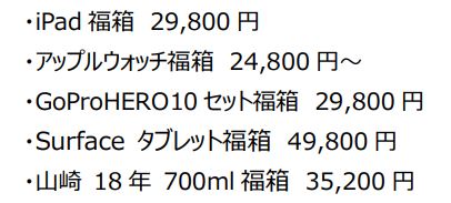 ビックカメラ 2024年福箱