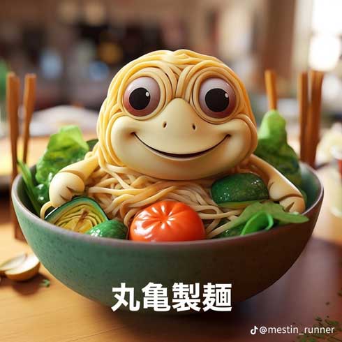 画像生成 AI 飲食チェーン イラスト