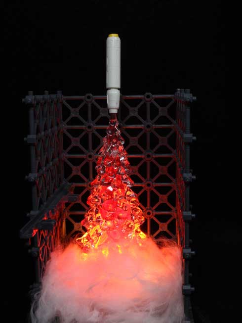 100均 クリスマスツリー 噴射炎 ロケット アイデア