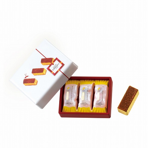 CONGALI文明堂の「ギュッとひとくちテイラ」のミニチュア