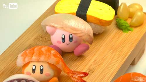 カービィ 寿司 粘土 作品 リアル 食べ物 造形