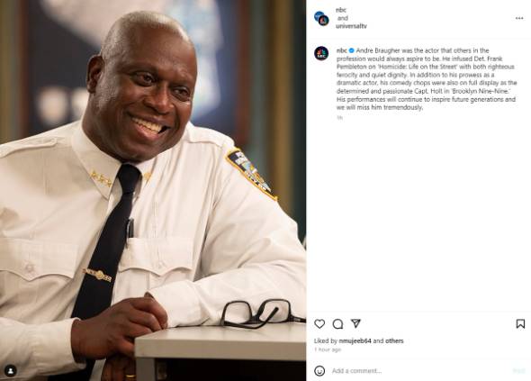 米俳優アンドレ・ブラウアーが逝去