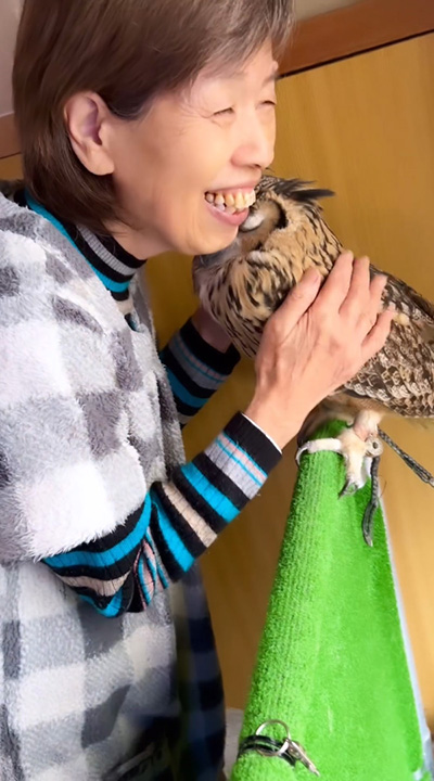 笑顔のおばあちゃん