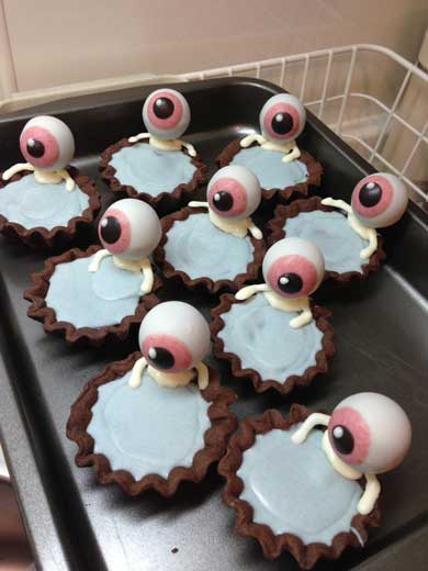 目玉 おやじ タルト 手作り ゲゲゲの鬼太郎 ファンアート お菓子