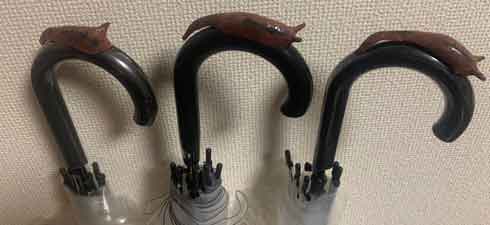 傘 盗難 防止 チャーム ナメクジ 盗まれない 粘土細工