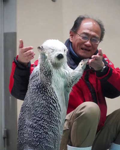 ラッコの決めポーズ