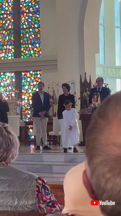 天使役の男の子