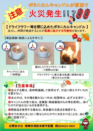 ボタニカルキャンドル