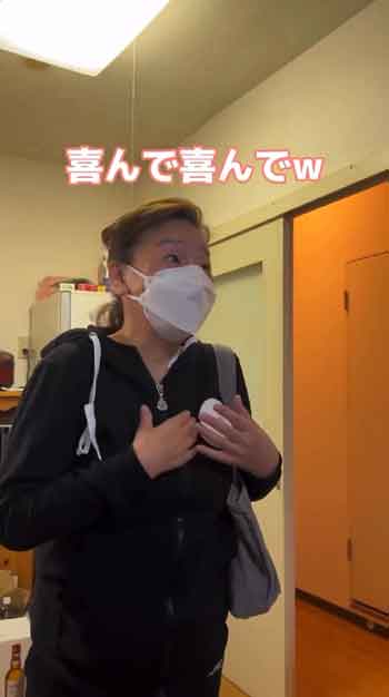 うれしそうな義母