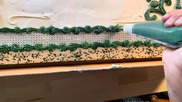 デコレーションケーキ 卒業式 修復