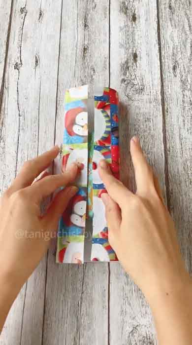 ラッピング コツ 紙 大きさ 足りない 小さい ななめ 包み方