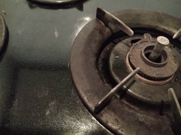 お酒で磨いたコンロ