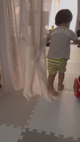 再び駆け足で消防車へ向かうういくん