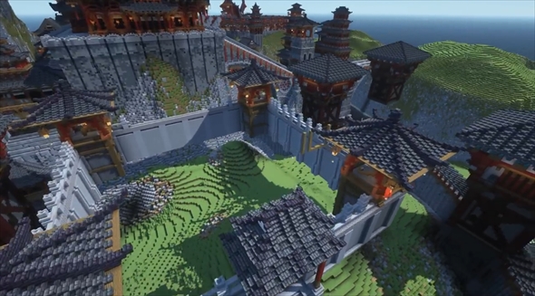 マイクラ　建築　中華風ファンタジー