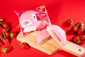 もちっと食感のいちごパン