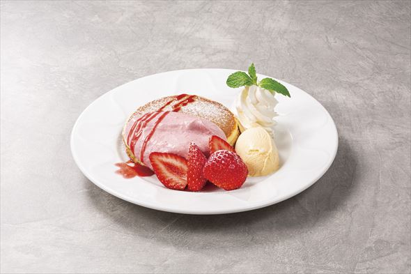 あまおう苺のバターミルクパンケーキ2枚