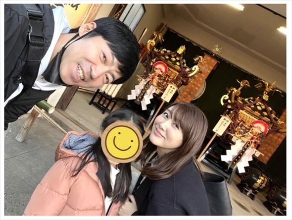 安めぐみの安産祈願を行った東貴博ファミリー