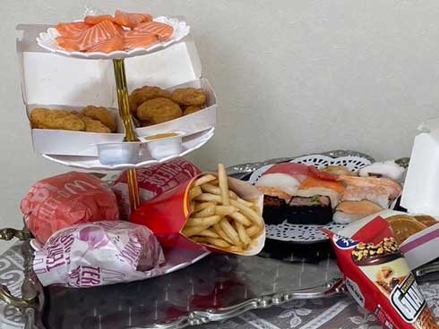 友達 バカアフタヌーンティー ジャンクフード マック アイス