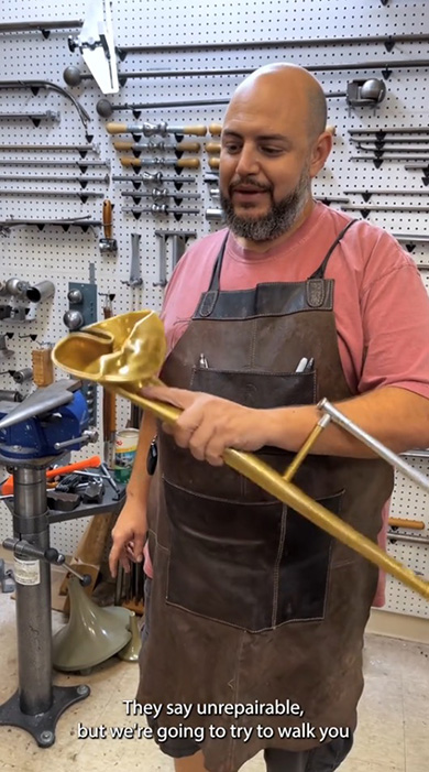 金管楽器 修理 トロンボーン