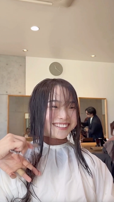 ヘアカット ショートボブ 美容師