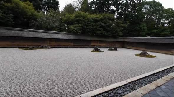 龍安寺の日本庭園