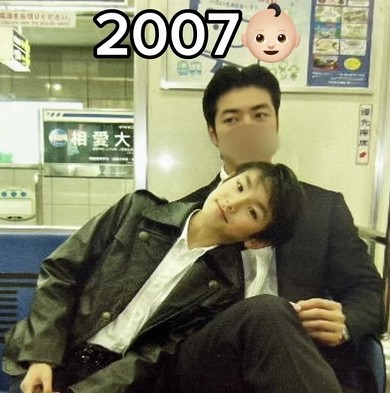 10年前の親子の写真アップ