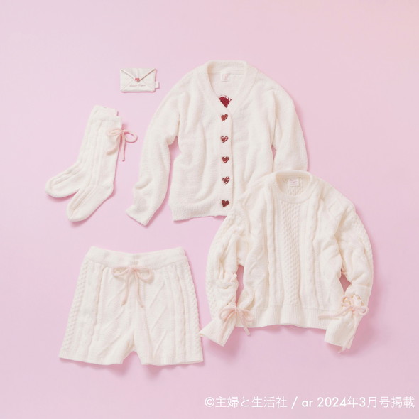 ジェラートピケ バレンタイン限定 Sweetサテンシリーズ上下セット 2種類の甘さを身にまとう「ジェラート ピケ」のバレンタイン
