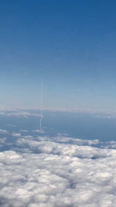 JAL659便 H2Aロケット 発射 打ち上げ 上昇 飛行機 機内 撮影