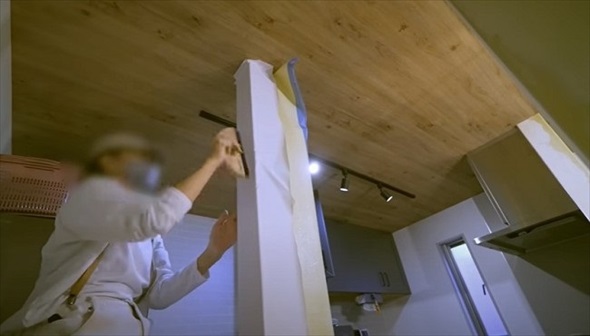 キッチンカウンターを夫婦でDIY