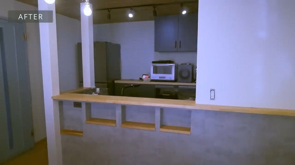 キッチンカウンターを夫婦でDIY